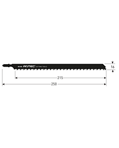 Lange decoupeerzaagbladen 250mm - 2 stuks